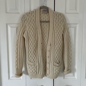 Parkhurst cream wool cardigan.